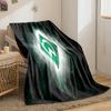 Green Diamond Logo Designed Flannel Blanket for Bedroom, Living Room, Sofa, and Nap