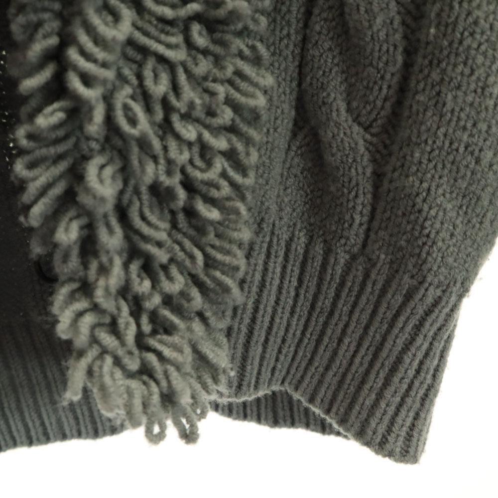 ARMANI JEANS wool blend Long sleeve Loop shawl collar knit cardigan 4 Women Used