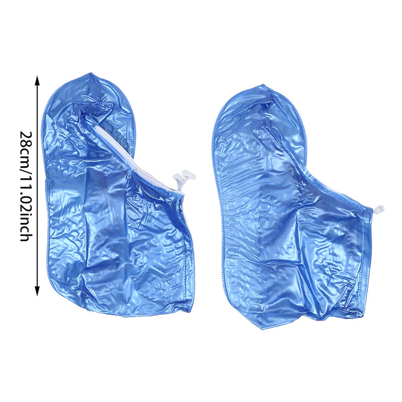 1Pair Anti-slip Wear-resistant Shoe Covers Outdoor Cycling Reusable Foldable Rain Shoe Protectors for Women Men