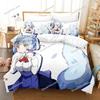 Anime Girls The Demon Girl Next Door Bedding Set Boys Girls Twin Queen Size Duvet Cover Pillowcase Bed Kids Adult Home Textile