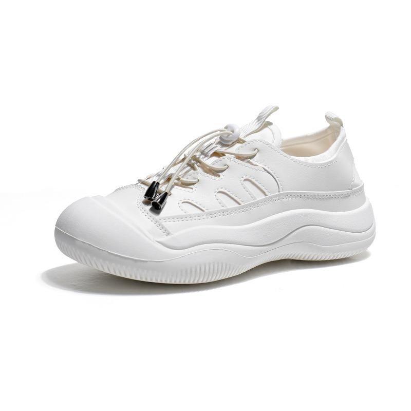 New little white shoes female students thick-soled versatile casual sports board shoes tide