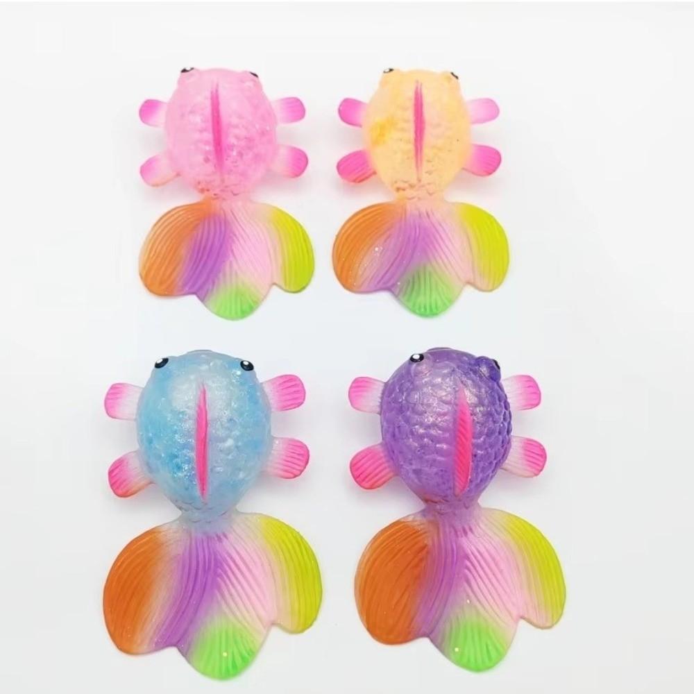 Bunte Cartoon-Kuh Quetschspielzeug Weicher Goldfisch Fidget Spielzeug Goldfisch Squishy Spielzeug Angstlinderung