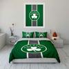 Set Biancheria da Letto Logo Celtics Verde Copripiumino Copripiumino Federe (1 * Copripiumino 2 * Federe, senza piumino)