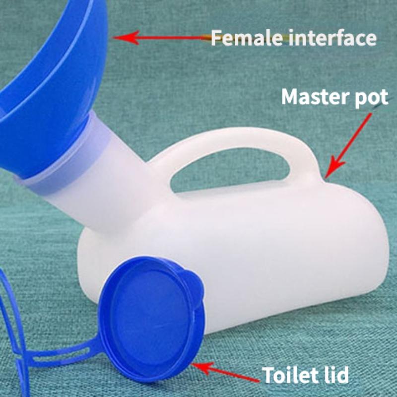 

Писсуар 1000 мл, универсальный унисекс, портативный автомобильный мобильный туалет, дорожный писсуар для кемпинга и кемпинга, устройство для мочеиспускания для стариков, 1000 мл