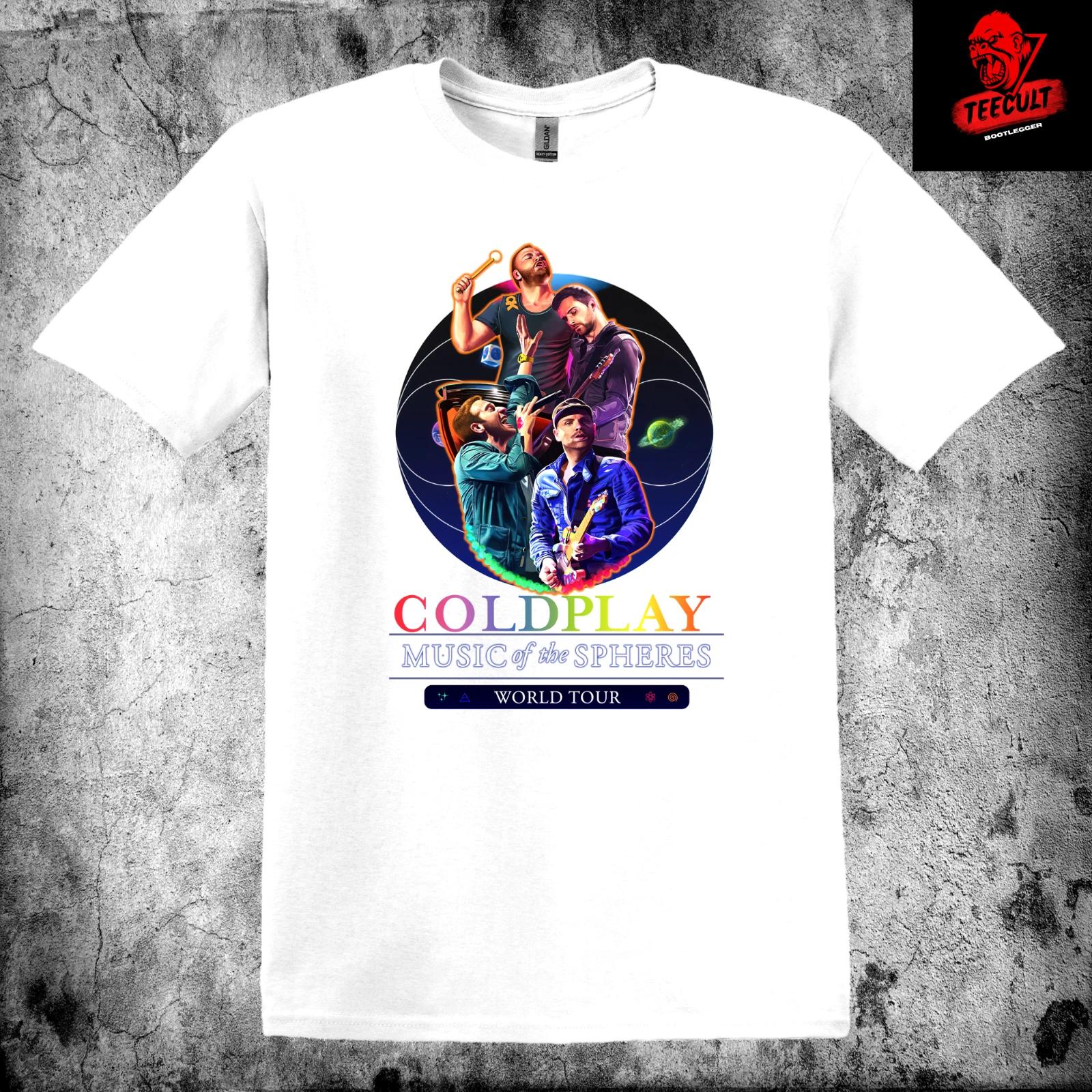 Men s and Women s T-shirts Coldplay Music of The Spheres World Tour Unisex Premium M