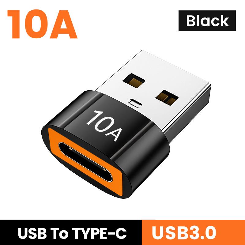 10A Otg Usb 3.0 To Type C Adapter Usb Female To Type C Male Fast Charging Adadpter Otg Usb C Fit For Xiaomi Samsung Laptop Pc