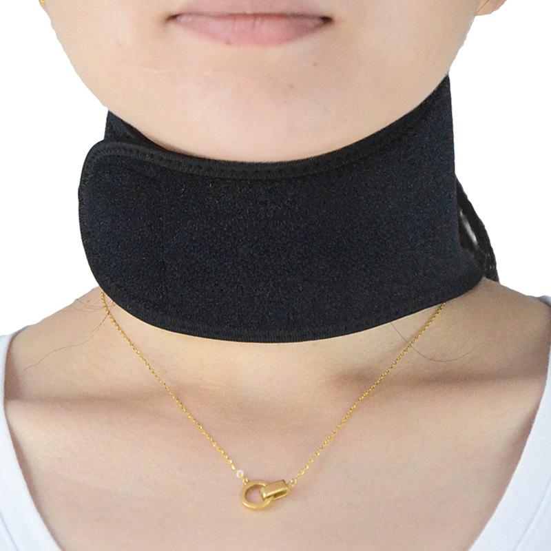 

Магнітний захист шиї Самонагрівальна решітка Догляд за шийним відділом хребта Магнітна тканина Захисний пояс для шиї Теплий та холодний захист шиї One size чорний