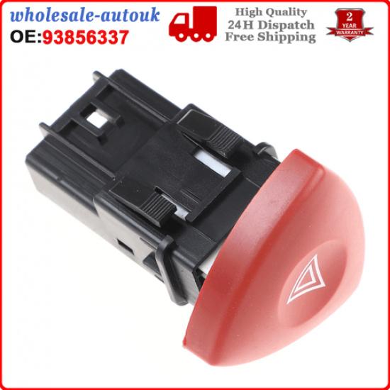 HAZARD WARNING LIGHT SWITCH For VAUXHALL LAGUNA VIVARO TRAFIC RENAULT 93856337