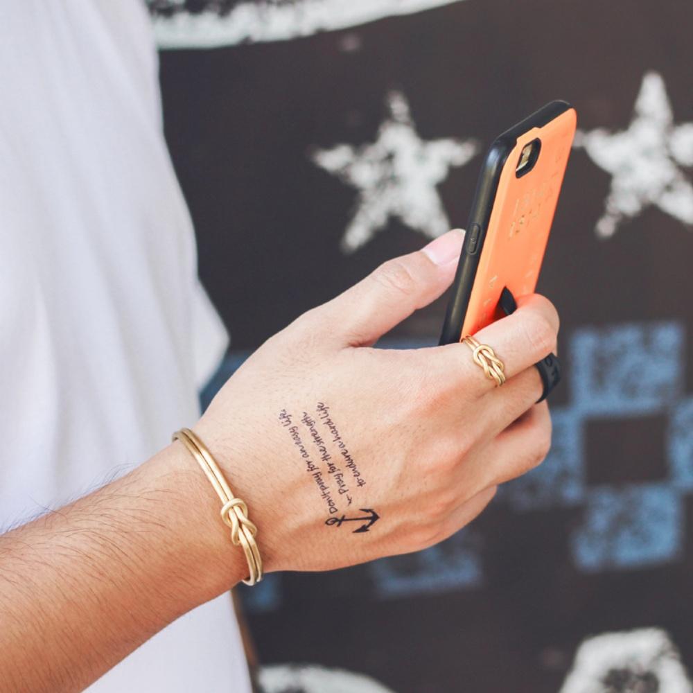 Hip Hop Men Stainless Steel Knot Bangles Simple Bow Opening Bracelet Fashion Titanium Steel Jewelry Accessories