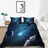 Home Bedding Set Full Size King Bed Twin Bed Space Star Print Bedroom Quilt Cover and Pillow Cover Bedding Decoration