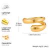 Xiaomi Vnox 1PC Punk Ear Cuff Earrings for Women Geometric Double Layer Clip On Ear Cuff No Piercing Cartilage Earring Y2K Jewelry