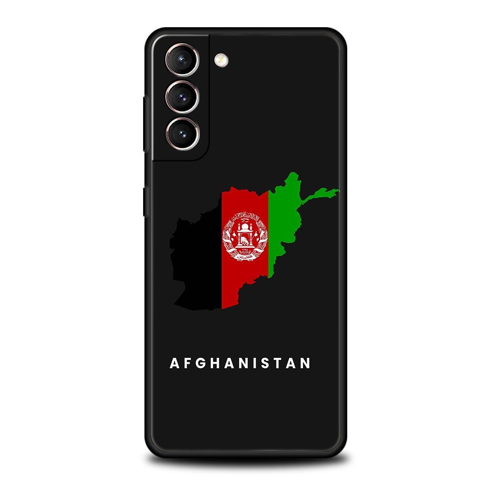 Afghan Afghanistan Flag Phone Case For Samsung Galaxy S23 Ultra S22 S21 S20 FE 5G S10 S10E S9 S8 Plus Note 10 20 Cover Bumper