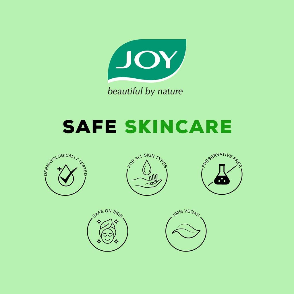JOY Pure Aloe Vera Gel for Face & Body 300ml | Hydrating Non Sticky Quick Absorbing Skin Moisturiser