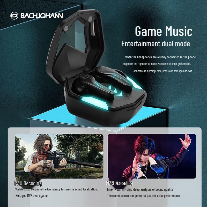 Bach Johann GT-1 Wireless Gaming Earbuds
