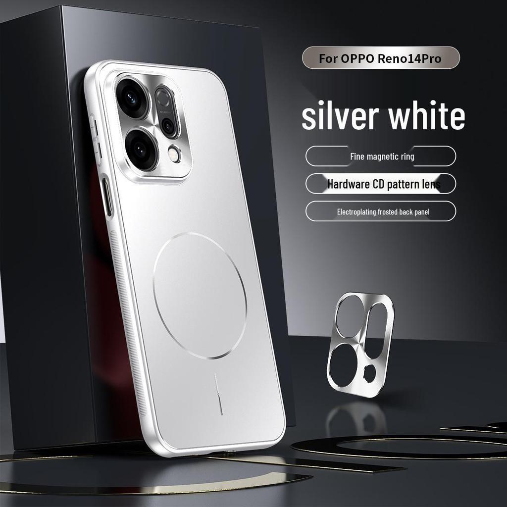 Oppo Reno14/Reno14 Pro Pełne Pokrycie Etui Anty-Upadkowe z Ochroną Obiektywu i Kompatybilnością z Bezprzewodowym Ładowaniem Samochodowym