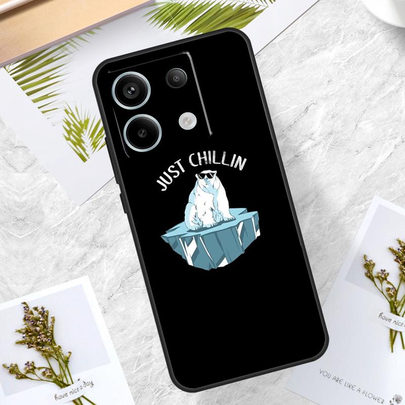 Cute Polar Bear Case For Redmi Note 12 9 10 11 13 Pro Plus 9S 10S 11S 12S Cover For Redmi 12 10C 12C 13C