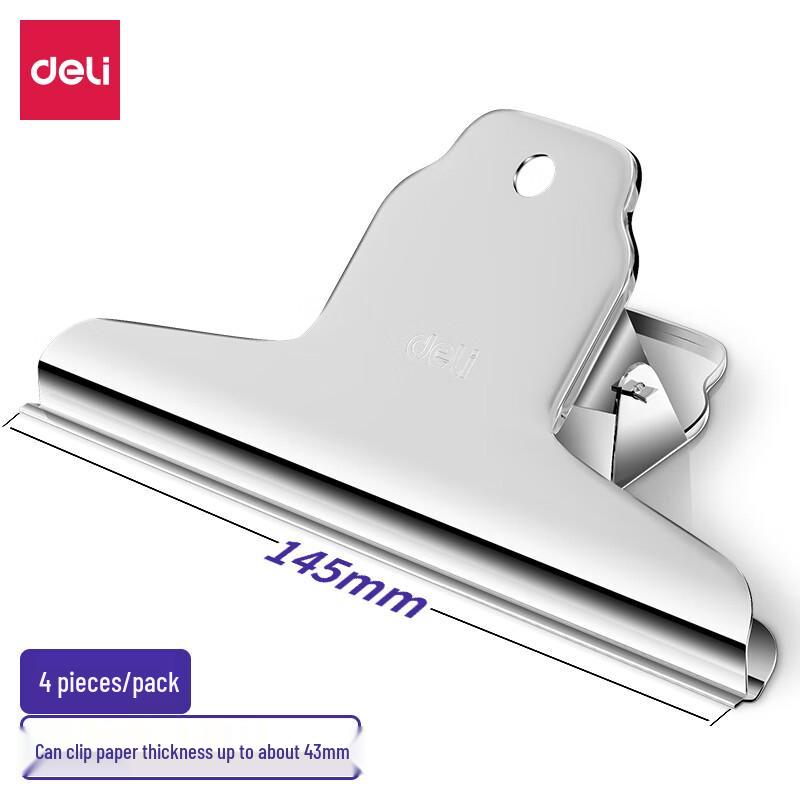 Deli 145mm Metal Document Clips