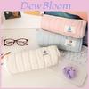 Style Large Capacity Pencil Case With Plush Snowman Design For Students And Office Use