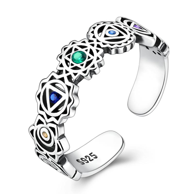 Original 925 Silver Adjustable Rings Eyes Clover Cat Dog Classic Design Ring High Quality Ladies Jewelry For Vacation
