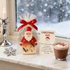Little Pocket Christmas Hug Small Resin Santa Claus Ornaments with Encouragement Card Emotional Support