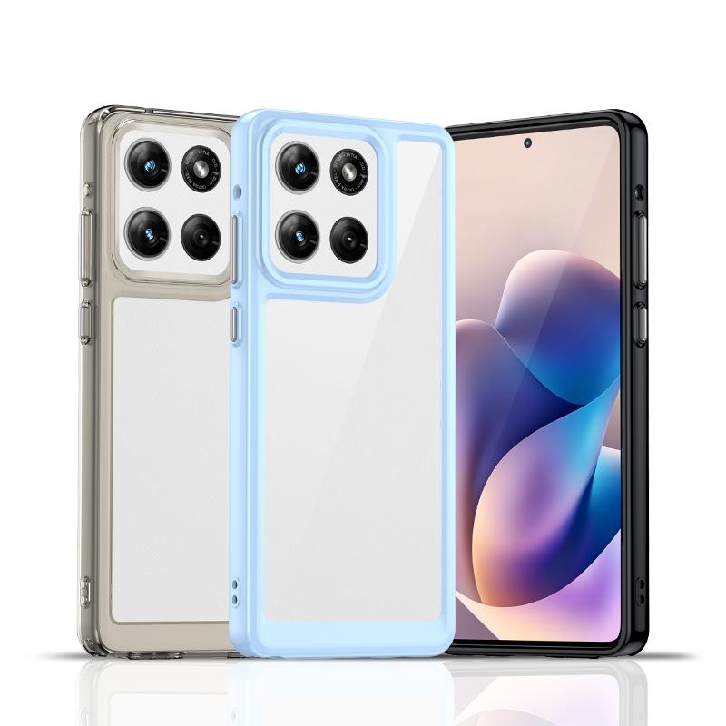 For Motorola Edge 60 Stylus Clear Case Moto Edge 60 Stylus Cover Coque Fundas Hard Translucent Soft Edge Shockproof Phone Bumper