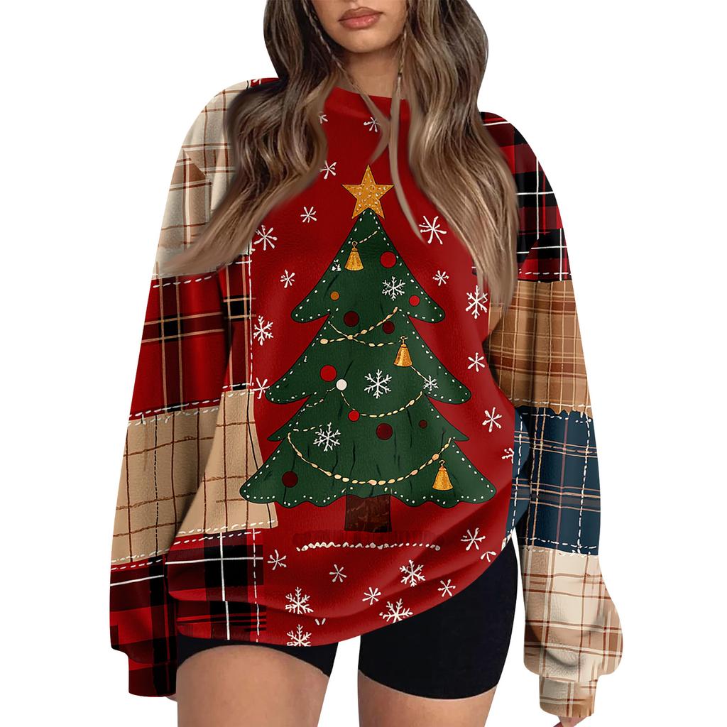 Dammode Fleece Hoodie Långärmad Rund Hals Casual Bekväm Lös Passform Lättviktig Dam-Hoodie