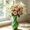 3D Printed Vase Decorative Spiral Flower Vase Modern Twisted Vase for Living Room, Shelf, Wedding & Dining Table Centerpiece, Farmhouse Home