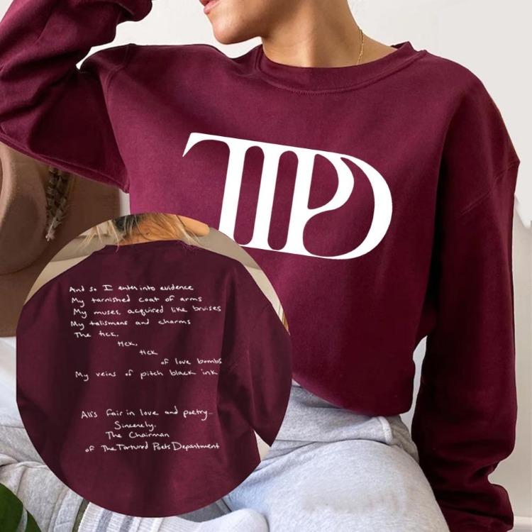The Tortured Poets Department All’s Fair In Love and Poetry Women Sweatshirt New Album Eras Hoodies