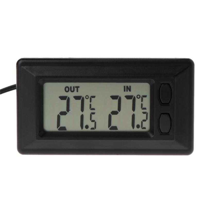 Car Digital Thermometer for Car Houses Offices Workshops with 1.5m Cable