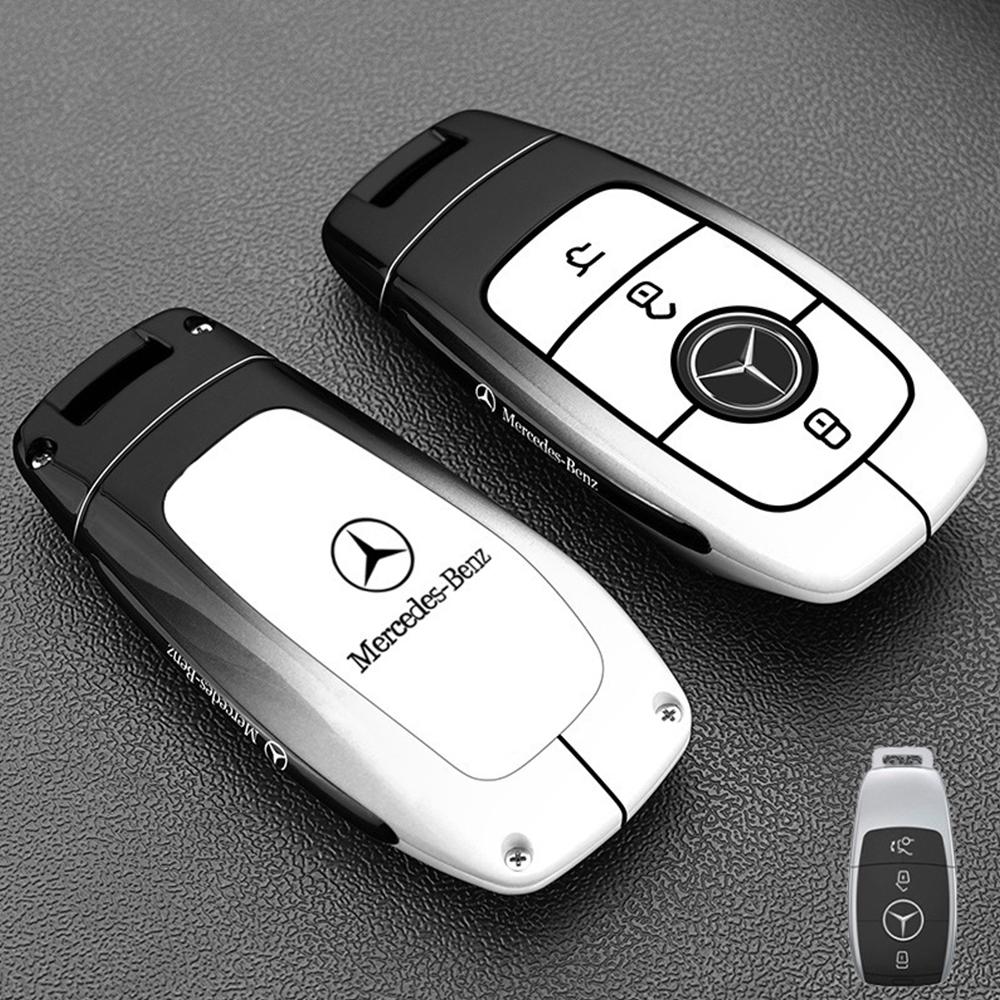 

Car key Rings For Mercedes Benz A B C E S Class W204 W205 W212 W213 W176 GLC CLE CLA GLB GLC GLS AMG W177 W222 Key Case Cover белый