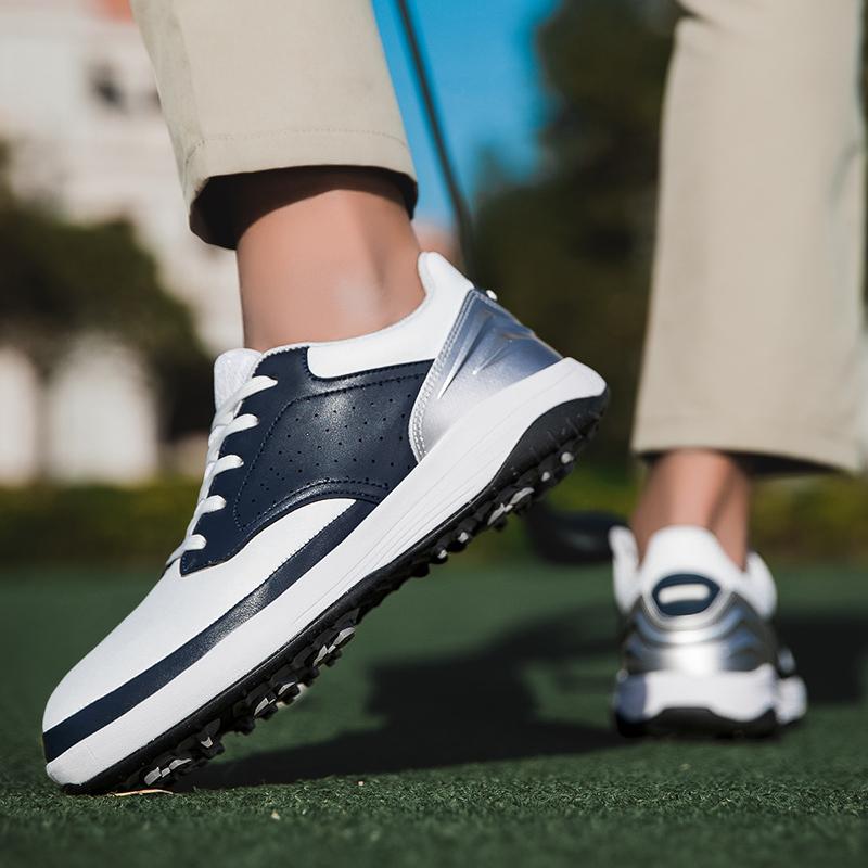 2026 New Golf Shoes Outdoor Men's Fitness Golf Sports Shoes Grass Comfortable Anti Slip Fashion Leisure Golf Walking Shoes