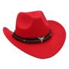 Felt Sunscreen Bucket Hat Cow Head Cowgirl Cap Cool Western Cowboy Hat  Vacation