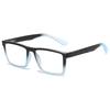 Gradient Blue Reading Glasses For Men Women Fashion Presbyopia Eyewear Lightweight Retro Computer Glasses +1.0