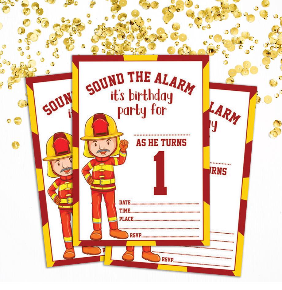 Darling Souvenir White Birthday Invitation Card 28 Pcs Fill or Write In Blank Invites Printable Party Supplies 5 x 7 Inches