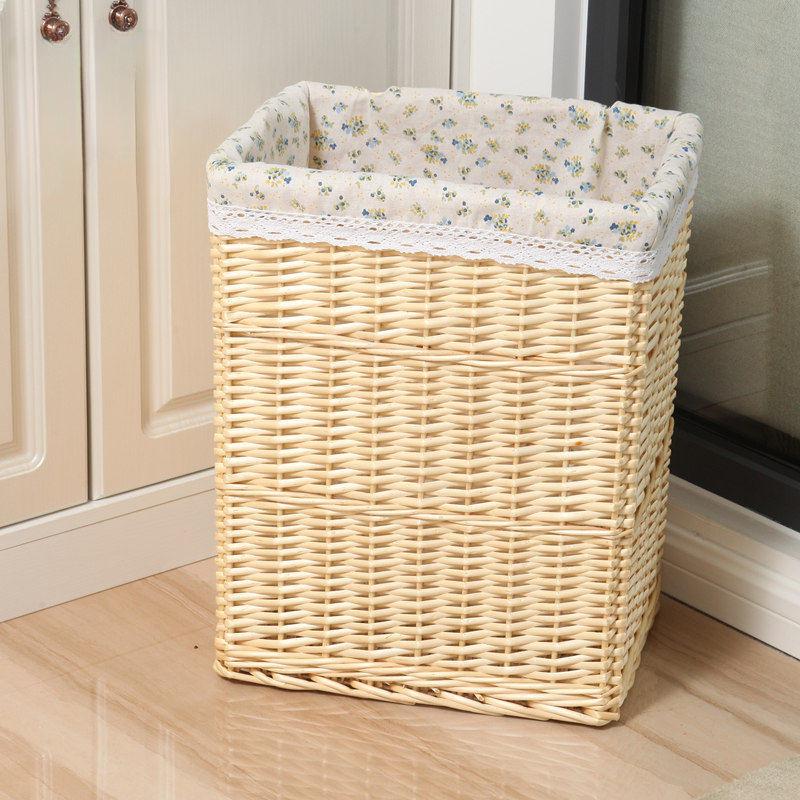 Rattan Woven Storage Basket for Laundry, Toys, or Hot Pot Restaurant Use