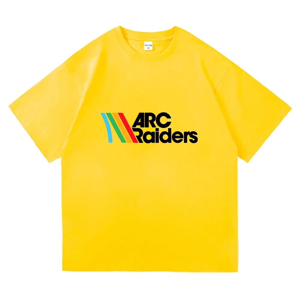 Rainbow ARC Raiders Spiel Print T-Shirt Kurzarm Baumwolle Mode Herren T-Shirts Locker Lässig Herren Damen Unisex Streetwear Herren Tee