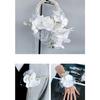 Wedding Wreath Wedding Corsages Wrist Corsages Flower Bracelets Wristband for Bridal Shower, Wedding Party