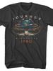 Unisexs Vintage S Retro Rock Band TShirt Black Short Sleeve Tee with Band Unknown Journey Print
