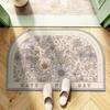 American Retro Diatom Mud Floor Mat Cushion Household Toilet Bathroom Door Non-Slip Floor Mat Toilet Quick Drying Water Absorption