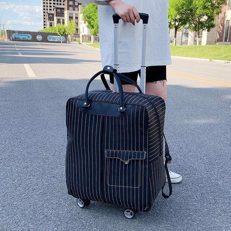Women's Universal Wheel Trolley & Backpack Travel Bag - Large, Lightweight, Ideal for Short Trips & Carry-On Luggage