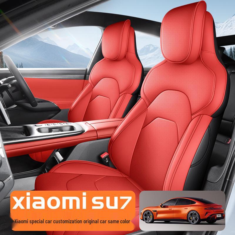 

Xiaomi SU7 Perforated Leather Car Seat Cushion - Breathable, Universal, Four Seasons Standard