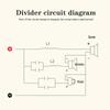 3 Way HiFi Speaker Frequency Divider 150W Audio Crossover Filter Treble Alto Bass Frequency Divider for Professional or Home Use