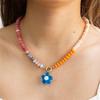 Charms Schmuck Floral Kette Choker Böhmische Perlen Anhänger Halskette Trendige Blume Halskette Urlaub