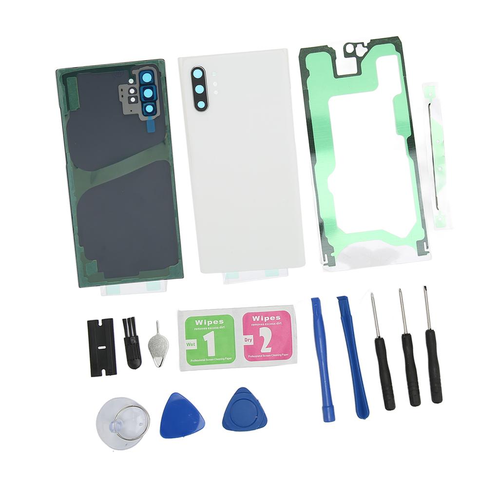 Rear Glass Cover Replacement Perfect Fit Front Outer Glass Screen Cover for Samsung Galaxy Note 10
