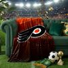Flyers Hockey Team Throws Blanket Flannel Blankets Plush for Couch Bed Gifts for Men Women Travel picnic blanket Christmas fan gifts