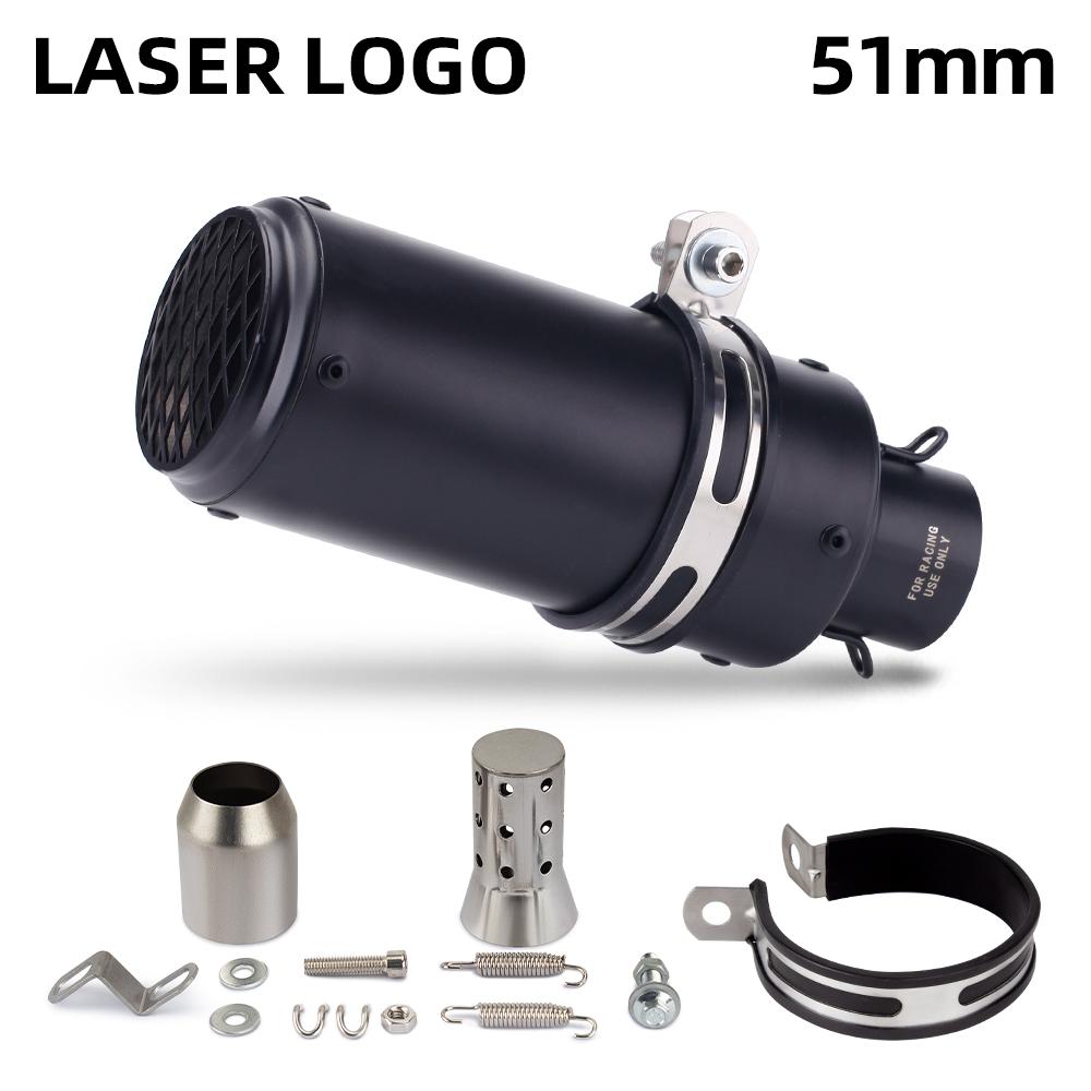 51mm Racing Motorcycle Exhaust Muffler GP-project Universal Sport Bike Muffler