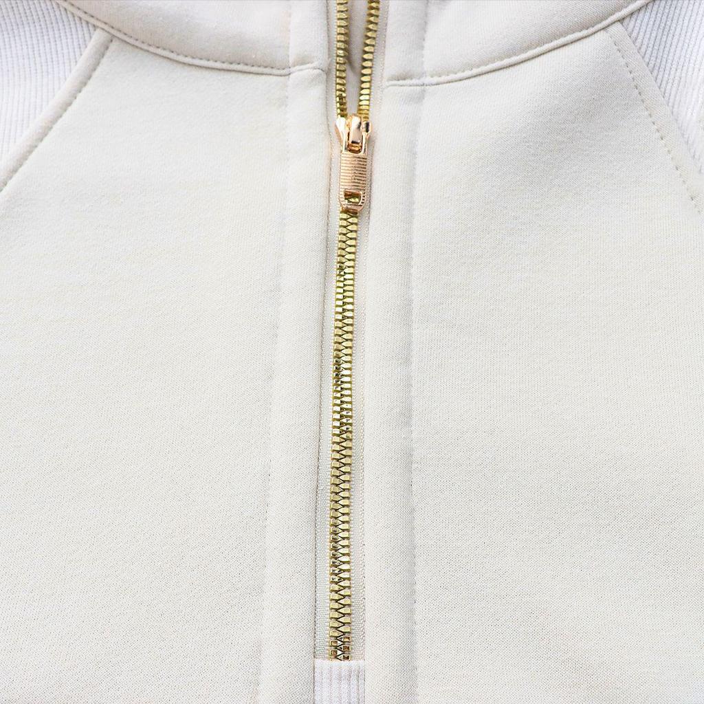 Women's Half-Zip Hooded Fleece Sweatshirt - Autumn/Winter Style (In Stock)