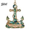 Decorative Hanging Decorations for Home Handmade Sea Glass Coastal Christmas Ornaments, Turtle Seahorse Starfish Seasonal Party Supplies Sailboat