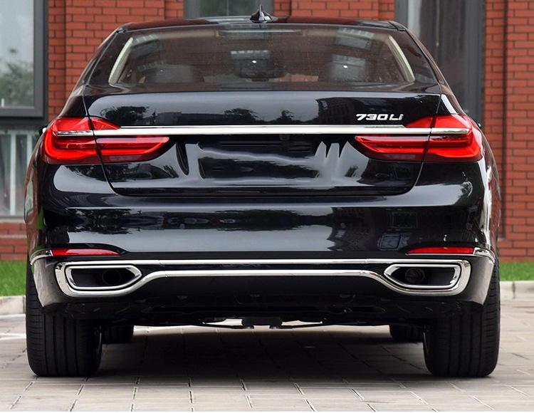 BMW 7 Series Rear Lip & Exhaust Decorative Strips for 730Li, 740Li, 750LI by Mansory