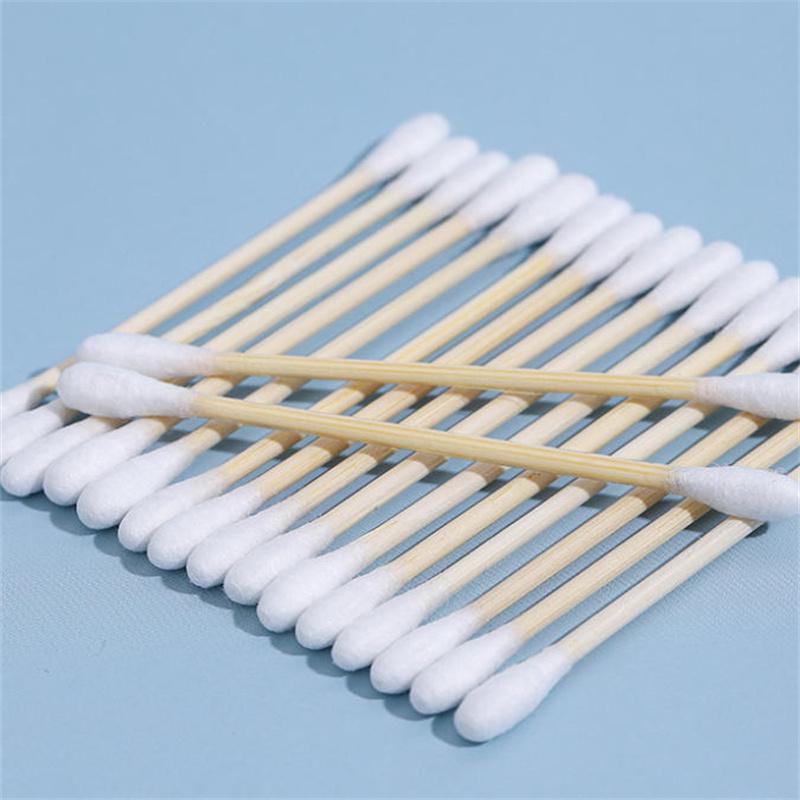 100/200/500pcs Double Head Cotton Swab Women Makeup Cotton Buds Tip For Wood Sticks Nose Ears Cleaning Health Care Tools